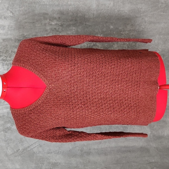 American Eagle Outfitters rust colored v neck sweater size XS - Picture 1 of 12